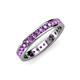 4 - Livia 2.00 mm Amethyst Eternity Band 