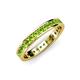 4 - Livia 2.00 mm Peridot Eternity Band 
