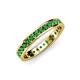 4 - Livia 2.00 mm Green Garnet Eternity Band 