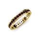 4 - Livia 2.00 mm Red Garnet Eternity Band 