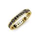 4 - Livia 2.00 mm Black Diamond Eternity Band 