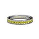 1 - Livia 2.00 mm Yellow Diamond Eternity Band 