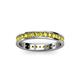 3 - Livia 2.00 mm Yellow Diamond Eternity Band 