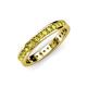 4 - Livia 2.00 mm Yellow Diamond Eternity Band 
