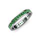 4 - Livia 2.00 mm Green Garnet Eternity Band 