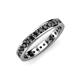 4 - Livia 2.00 mm Black Diamond Eternity Band 