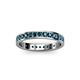 3 - Livia 2.00 mm Blue Diamond Eternity Band 