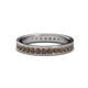 1 - Livia 2.00 mm Smoky Quartz Eternity Band 