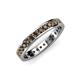 4 - Livia 2.00 mm Smoky Quartz Eternity Band 