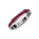 4 - Livia 2.00 mm Ruby Eternity Band 