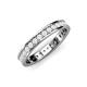 4 - Livia 2.00 mm White Sapphire Eternity Band 