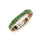 4 - Livia 2.00 mm Green Garnet Eternity Band 
