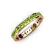 4 - Livia 2.00 mm Peridot Eternity Band 