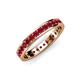 4 - Livia 2.00 mm Ruby Eternity Band 