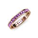 4 - Livia 2.00 mm Amethyst Eternity Band 