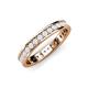 4 - Livia 2.00 mm White Sapphire Eternity Band 