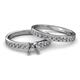 2 - Salana Classic Semi Mount Bridal Set Ring 