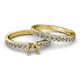 2 - Salana Classic Semi Mount Bridal Set Ring 