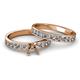 2 - Salana Classic Semi Mount Bridal Set Ring 