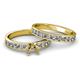 2 - Salana Classic Semi Mount Bridal Set Ring 