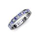 3 - Livia 2.00 mm Tanzanite and Diamond Eternity Band 