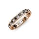 3 - Livia 2.00 mm Black and White Diamond Eternity Band 