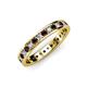 3 - Livia 2.00 mm Red Garnet and Diamond Eternity Band 