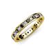 3 - Livia 2.00 mm Black and White Diamond Eternity Band 
