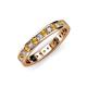 3 - Livia 2.00 mm Citrine and Diamond Eternity Band 