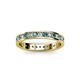 2 - Livia 2.00 mm London Blue Topaz and Diamond Eternity Band 