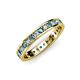 3 - Livia 2.00 mm London Blue Topaz and Diamond Eternity Band 