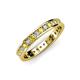 3 - Livia 2.00 mm Yellow Sapphire and Diamond Eternity Band 