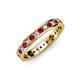 3 - Livia 2.00 mm Ruby and Diamond Eternity Band 