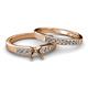 2 - Merlyn Classic Semi Mount Bridal Set Ring 