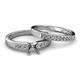 2 - Merlyn Classic Semi Mount Bridal Set Ring 