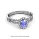2 - Amaya Desire Tanzanite and Diamond Halo Engagement Ring 