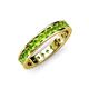 4 - Livia 2.40 mm Peridot Eternity Band 