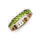 4 - Livia 2.40 mm Peridot Eternity Band 