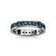 3 - Livia 2.40 mm Blue Diamond Eternity Band 