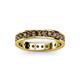 3 - Livia 2.40 mm Smoky Quartz Eternity Band 