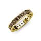 4 - Livia 2.40 mm Smoky Quartz Eternity Band 