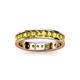 3 - Livia 2.40 mm Yellow Diamond Eternity Band 