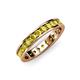4 - Livia 2.40 mm Yellow Diamond Eternity Band 