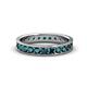 1 - Livia 2.40 mm London Blue Topaz Eternity Band 