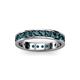 3 - Livia 2.40 mm London Blue Topaz Eternity Band 