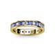 2 - Livia 2.40 mm Tanzanite and Diamond Eternity Band 