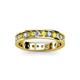 2 - Livia 2.40 mm Yellow and White Diamond Eternity Band 