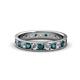 1 - Livia 2.40 mm London Blue Topaz and Diamond Eternity Band 