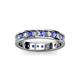 2 - Livia 2.40 mm Tanzanite and Diamond Eternity Band 