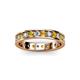 2 - Livia 2.40 mm Citrine and Diamond Eternity Band 